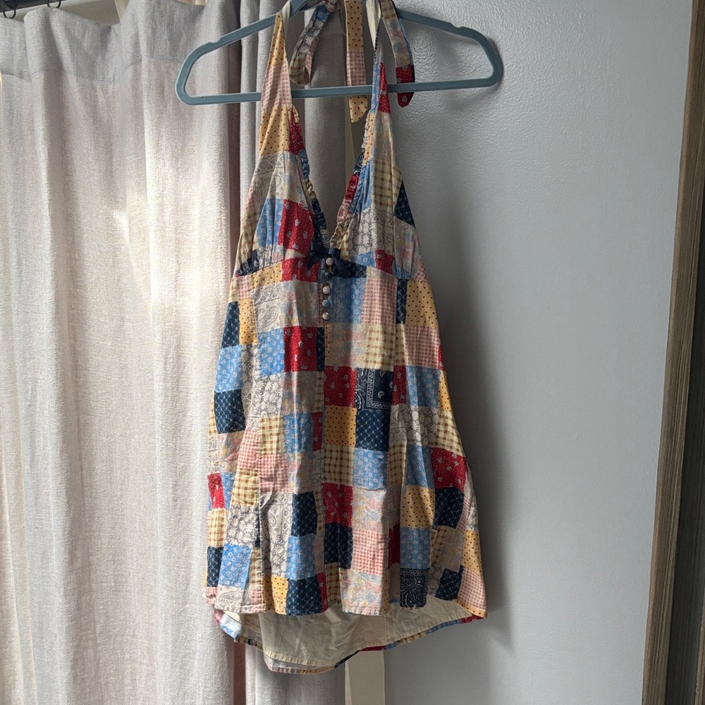 Kimchi Blue Colorful Patchwork Mini Dress